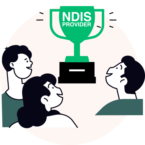 a NDIS award with three providers